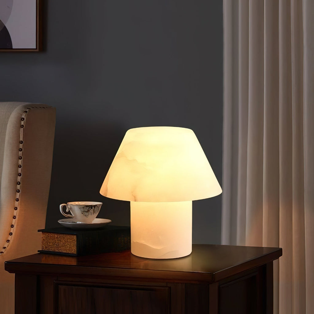 Monastisk bordslampa i alabaster | Ormexis
