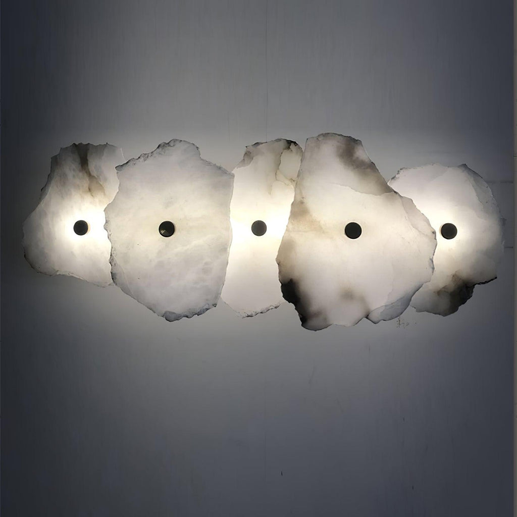 Elegant Gold Alabaster LED Wall Mount Light | Ormexis