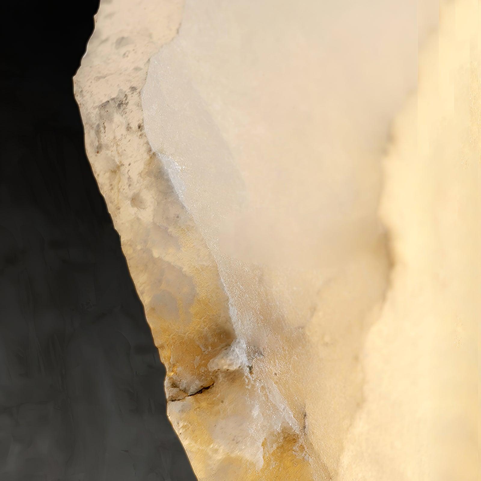 Elegant Gold Alabaster LED Wall Mount Light | Ormexis