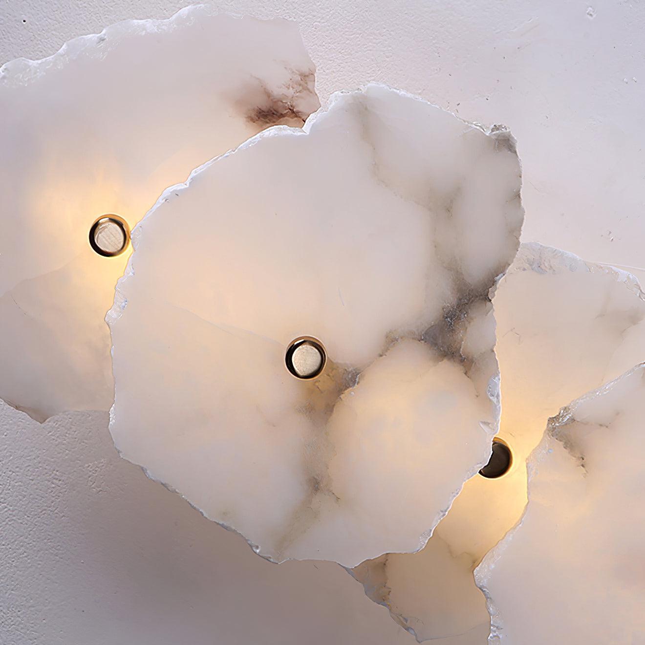 Elegant Gold Alabaster LED Wall Mount Light | Ormexis