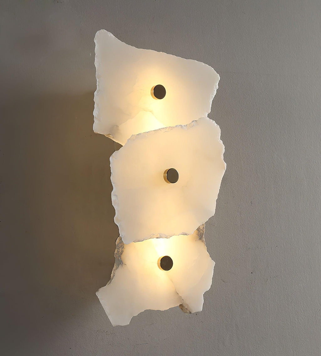 Elegant Gold Alabaster LED Wall Mount Light | Ormexis
