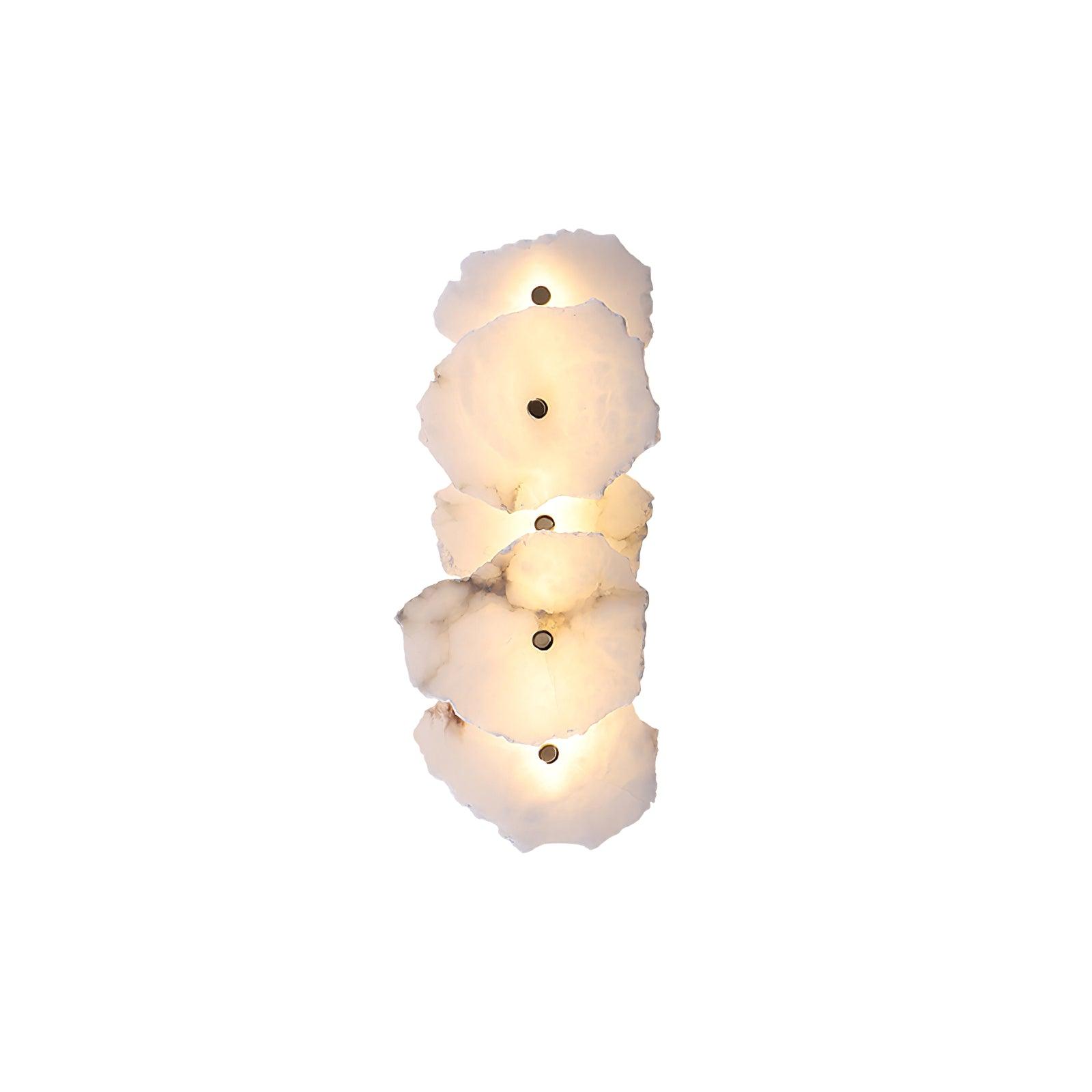Elegant Gold Alabaster LED Wall Mount Light | Ormexis