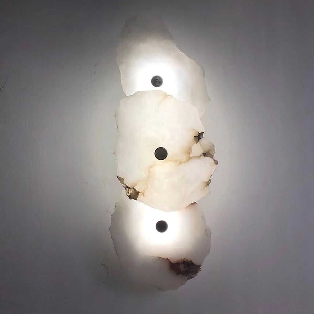 Elegant Gold Alabaster LED Wall Mount Light | Ormexis