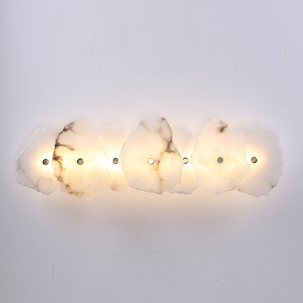 Elegant Gold Alabaster LED Wall Mount Light | Ormexis