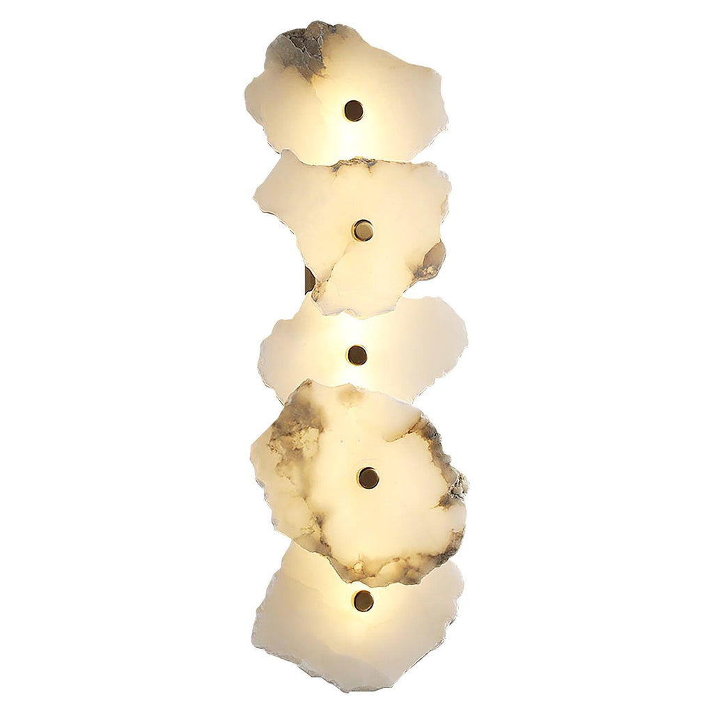 Elegant Gold Alabaster LED Wall Mount Light | Ormexis