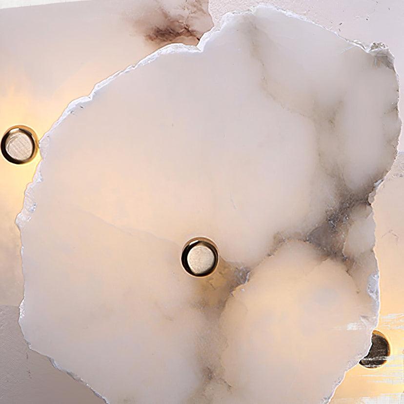 Elegant Gold Alabaster LED Wall Mount Light | Ormexis