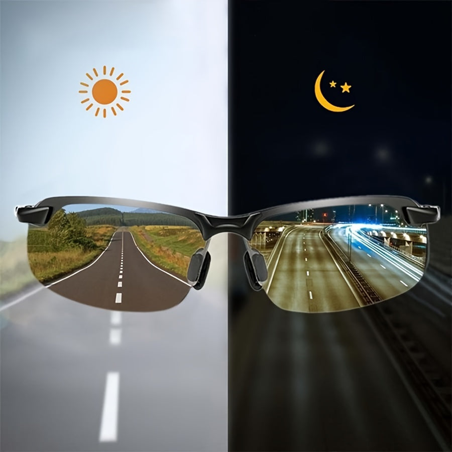 Adaptive Photochromic Sunglasses With Polarized Lenses For All Lighting Conditions