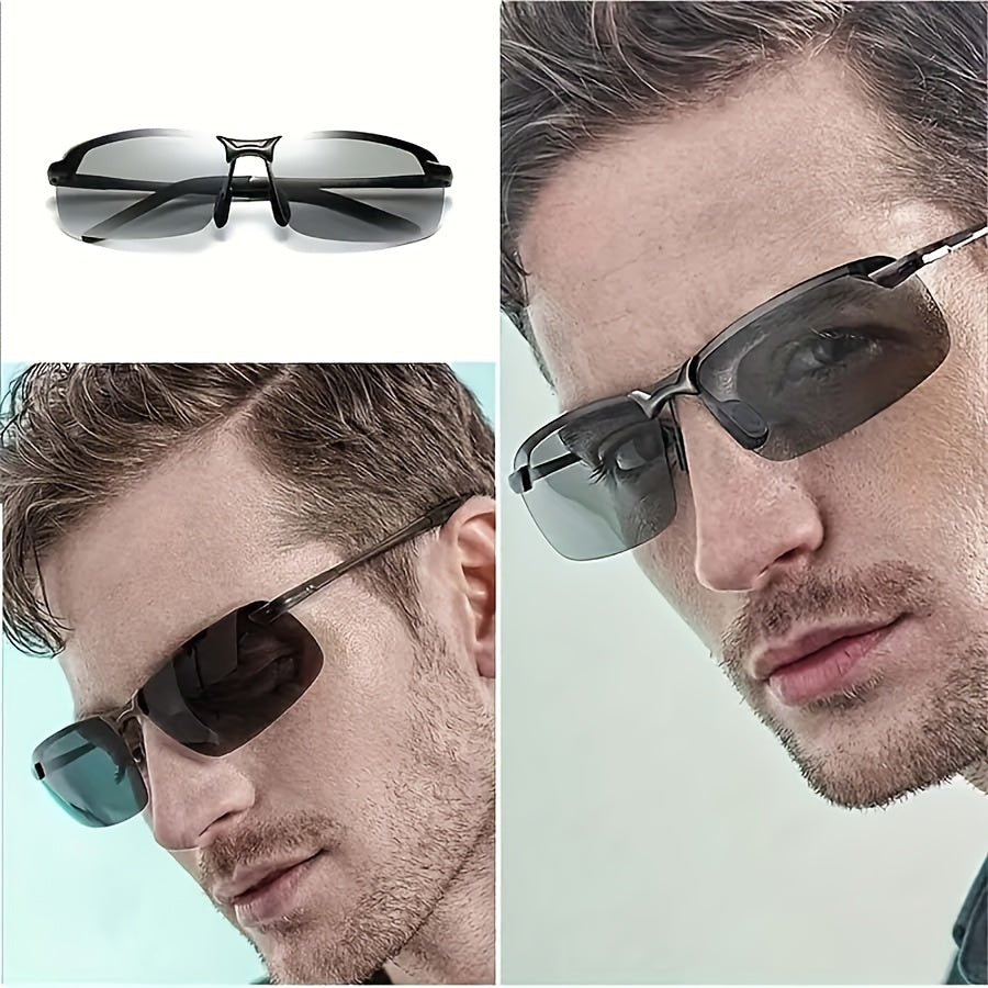 Adaptive Photochromic Sunglasses With Polarized Lenses For All Lighting Conditions