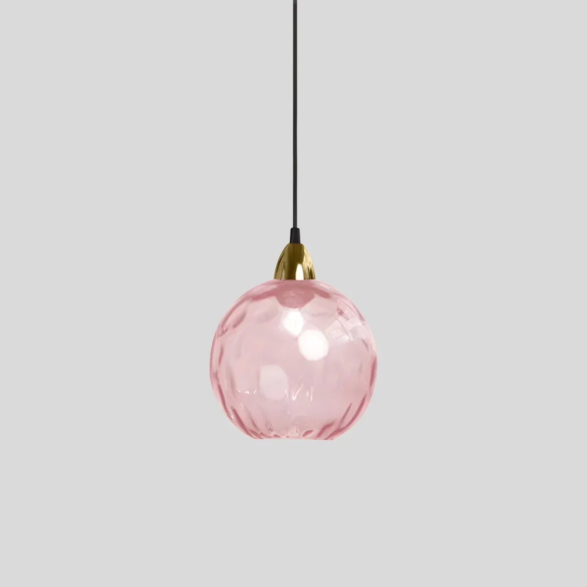 Vivid Glass Orb Pendant Light In Living Room Ceiling