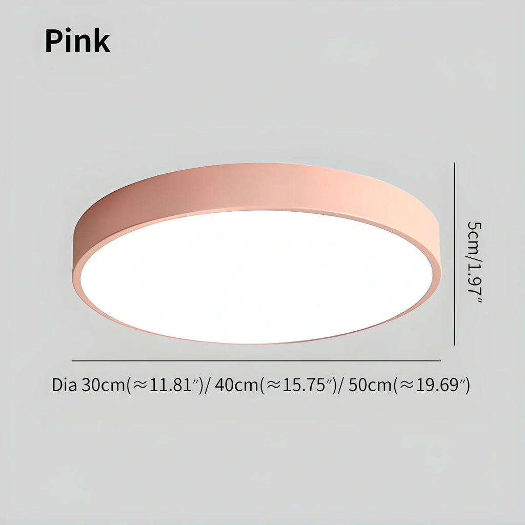 LED stropní světlo Macaron minimalistické kruhové svítidlo pro moderní interiéry