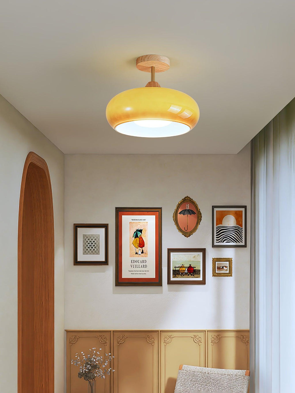 Bauhaus-schijfplafondlamp | Ormexis