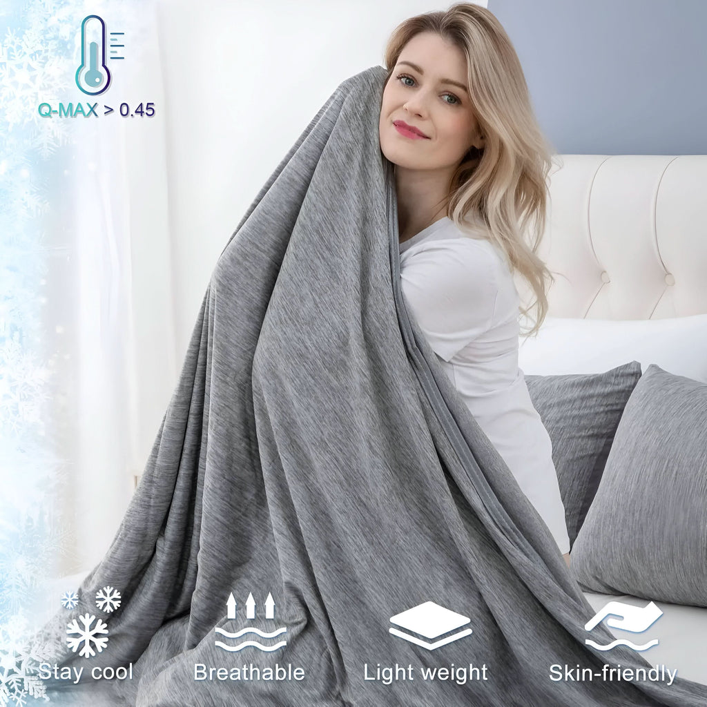 Plumaria Cooling Blanket With Breathable Cotton For Hot Sleepers