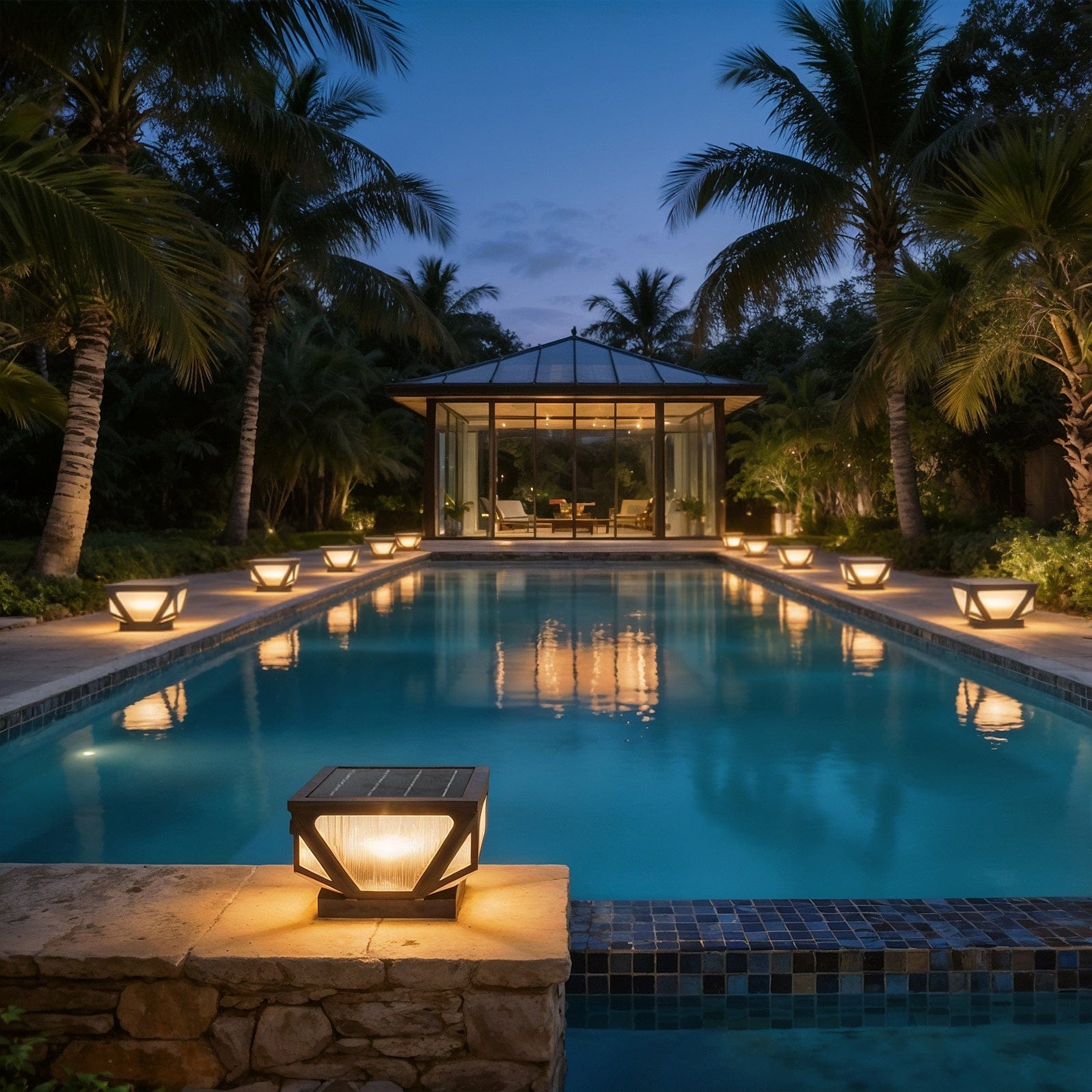 Veltrique Geometric Gate Pillar Light | Ormexis
