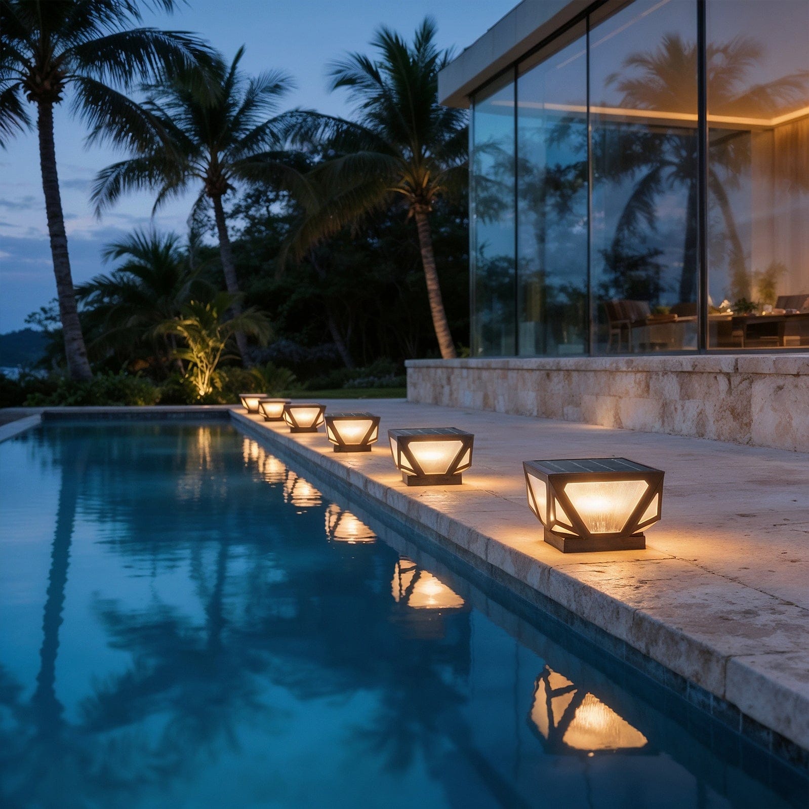 Veltrique Geometric Gate Pillar Light | Ormexis