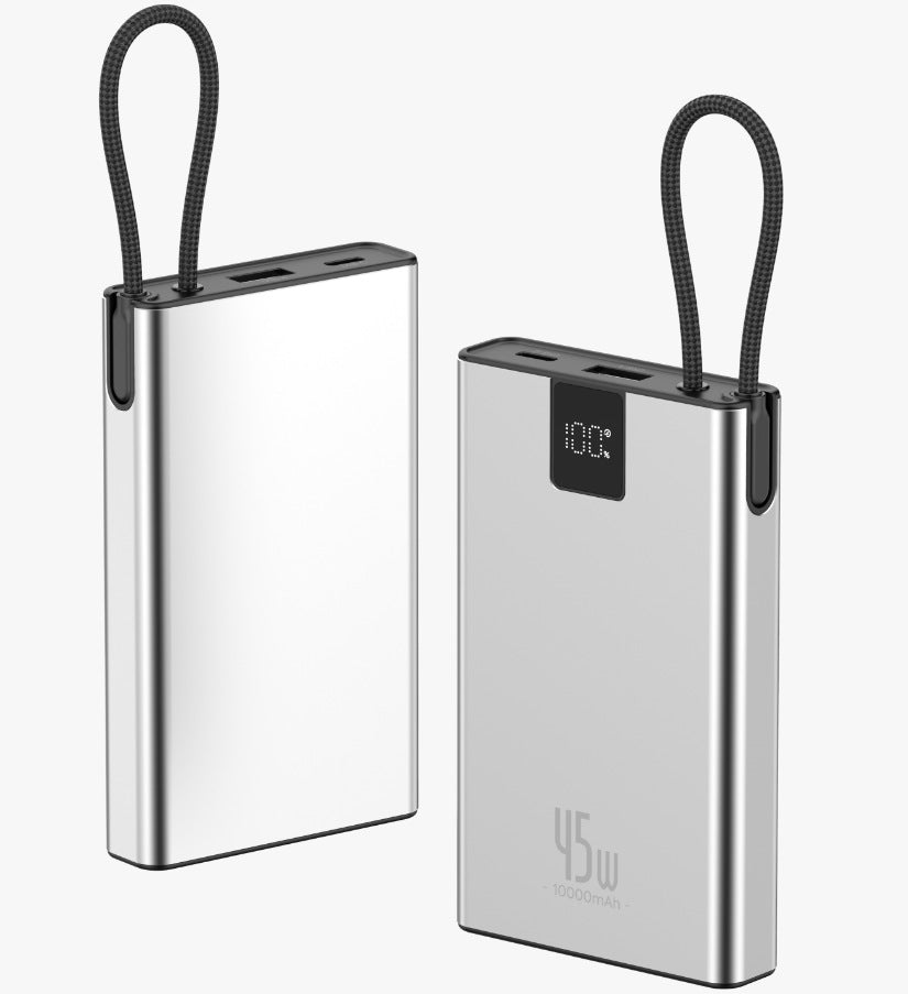 סוללת גיבוי בנפח 10000mAh עם תצוגת LED לטעינה מהירה של כל המכשירים