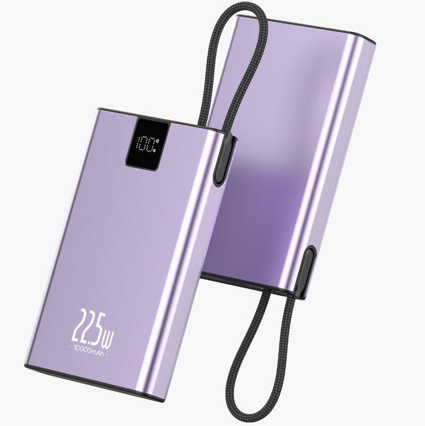 10000mAh Powerbank med LED-display för snabbladdning av alla enheter