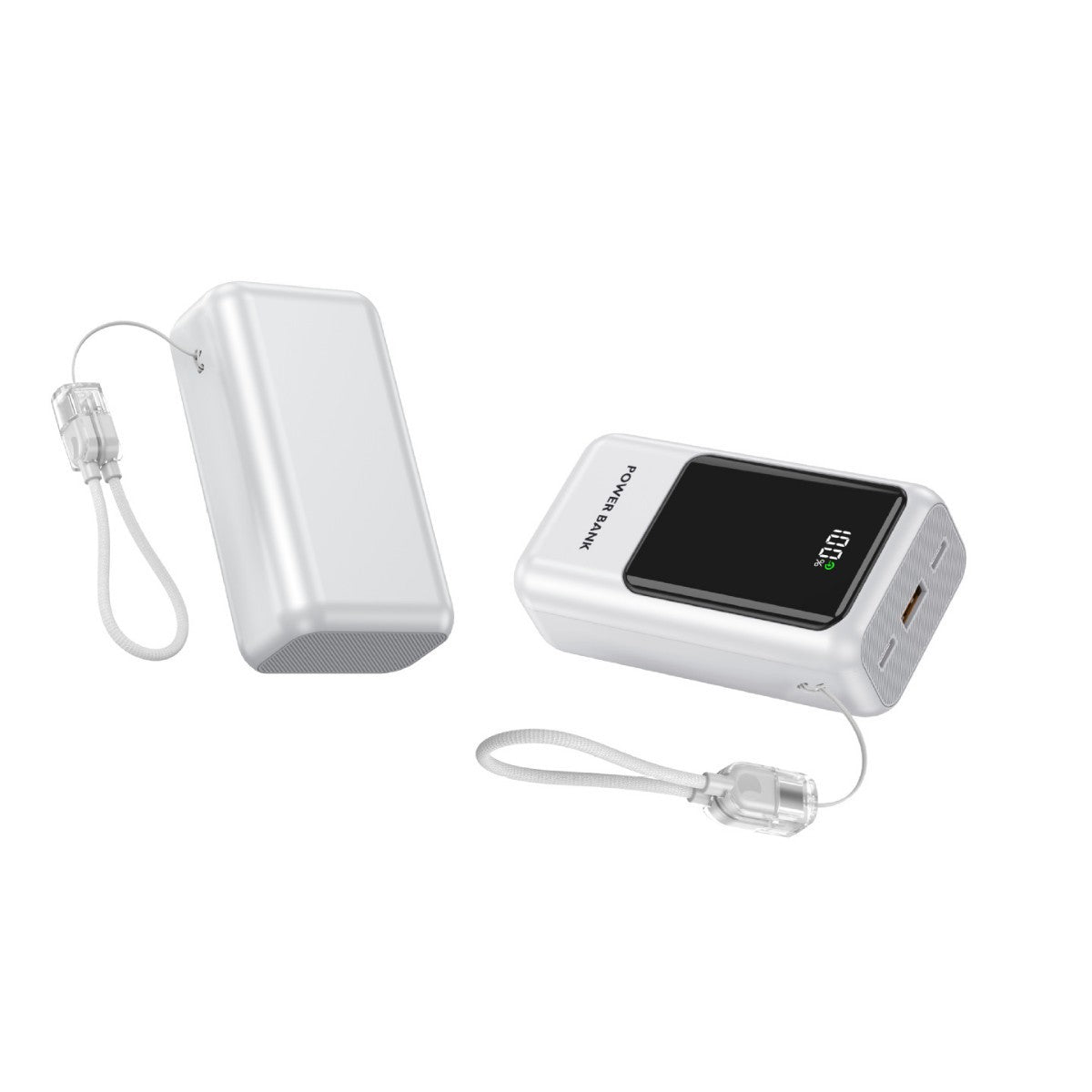 סוללת גיבוי בנפח 10000mAh עם תצוגה דיגיטלית וטעינה מהירה למכשירי USB