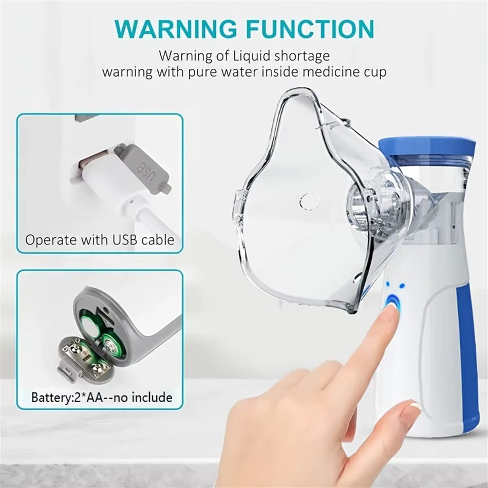 Nebulizzatore portatile per una respirazione facile in movimento, ultra silenzioso