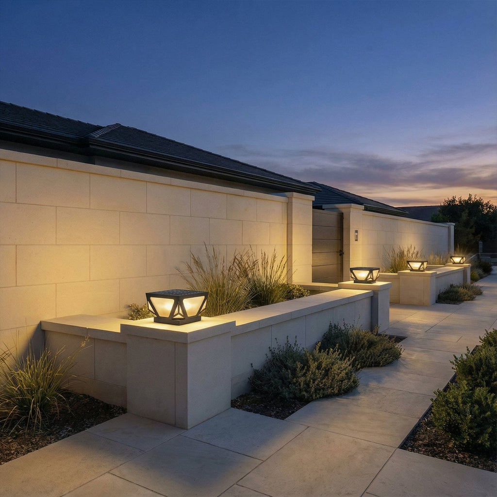 Veltrique Geometric Gate Pillar Light | Ormexis