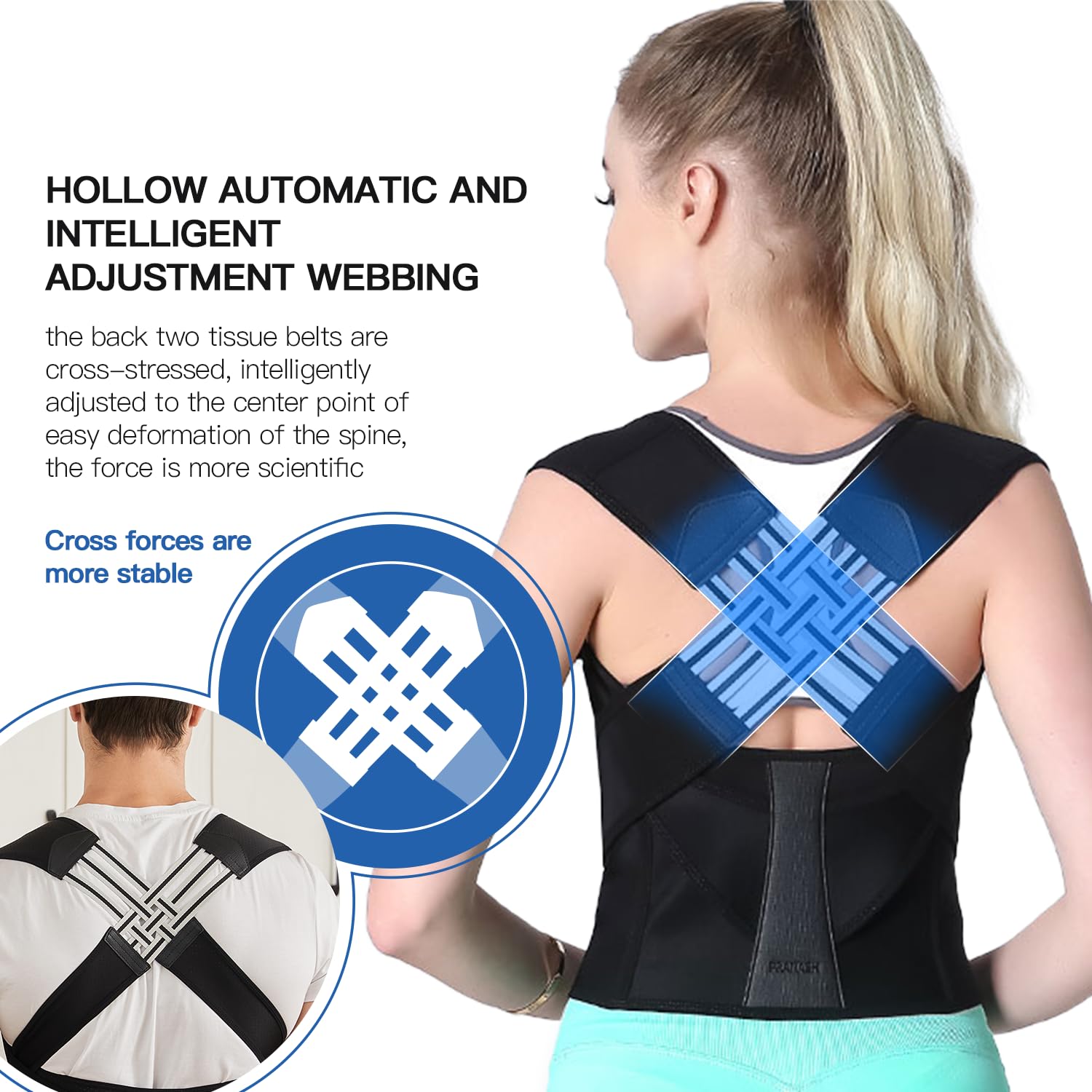 Posture Perfect atmungsaktive Rückenstütze für täglichen Komfort