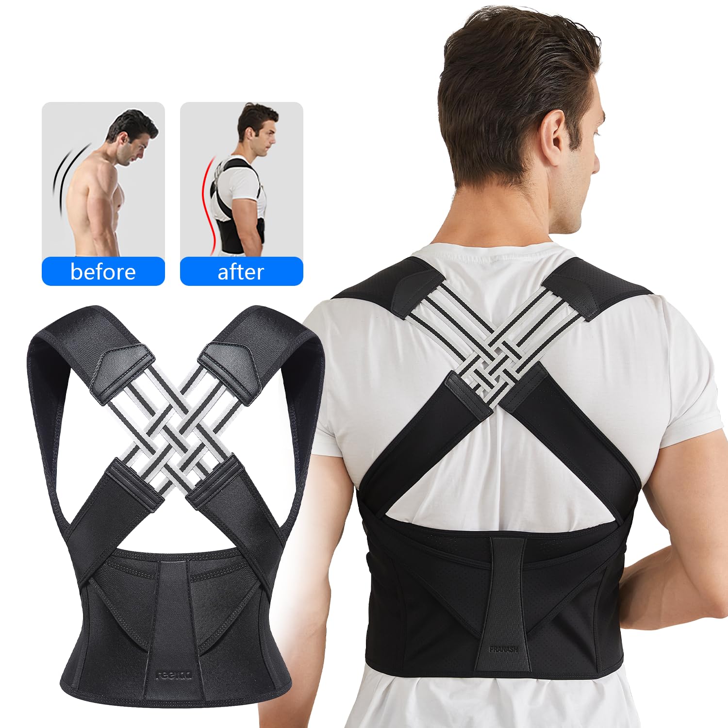 Posture Perfect atmungsaktive Rückenstütze für täglichen Komfort