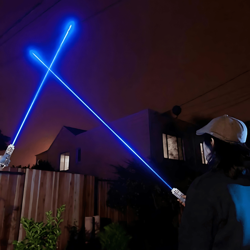 Präziser Laser-Fernstrahl-Blaupunkt für Präsentationen im Freien