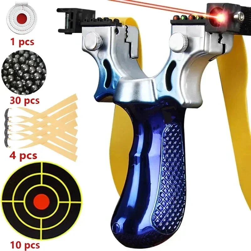 Leichte Zwille mit Laser und rutschfestem Griff für präzises Zielen