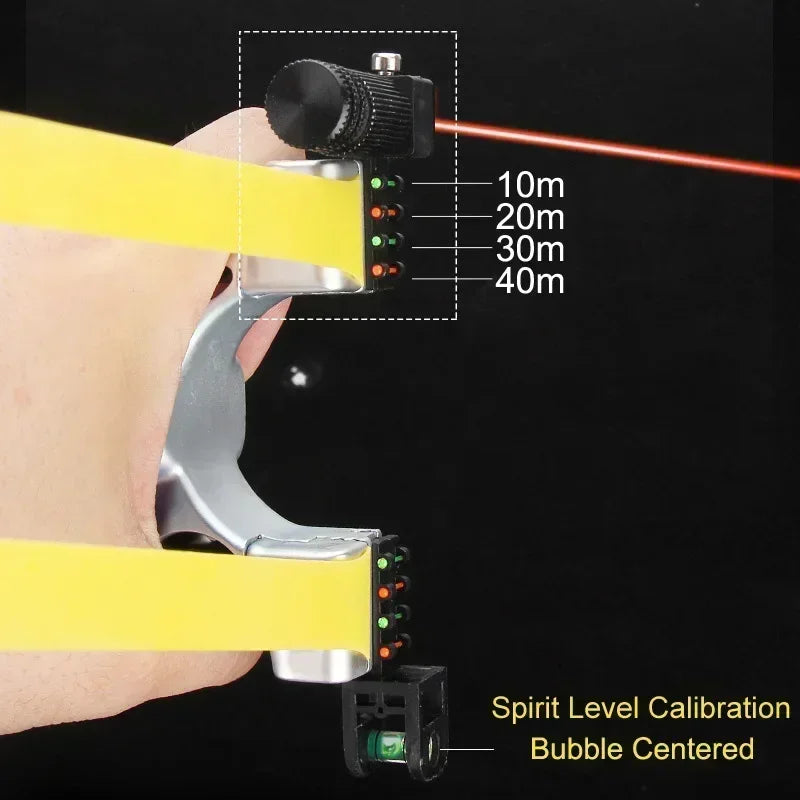 Leichte Zwille mit Laser und rutschfestem Griff für präzises Zielen