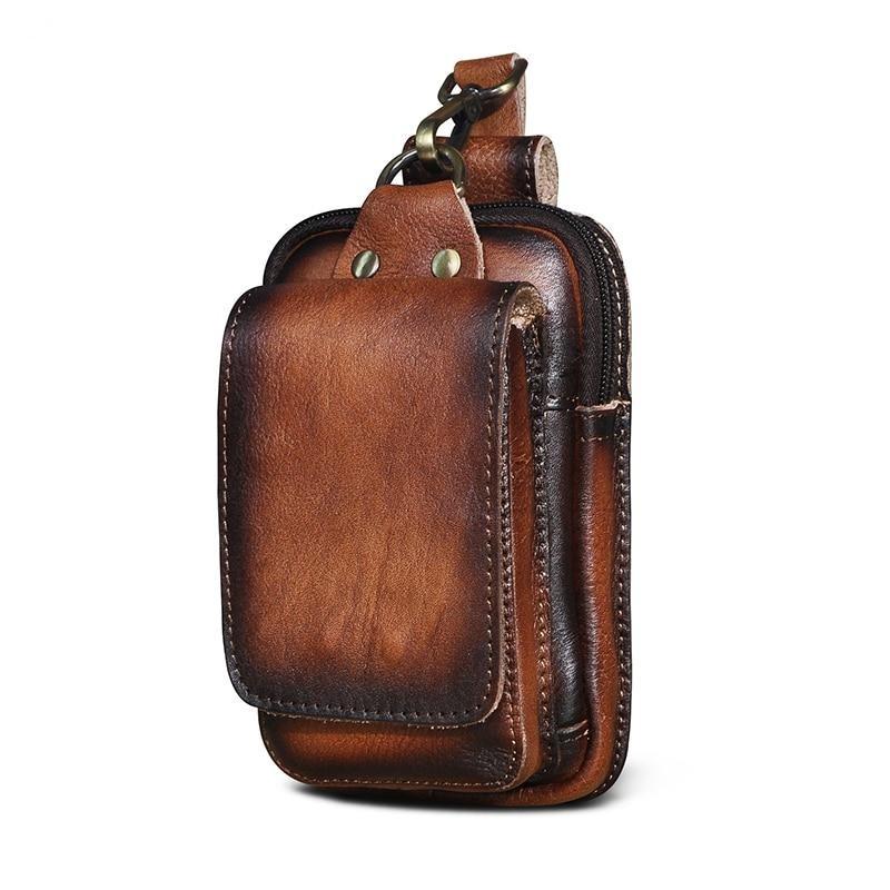 Sac banane en cuir premium pour homme avec sangle réglable pour un usage quotidien