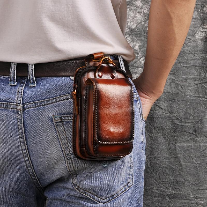 Sac banane en cuir premium pour homme avec sangle réglable pour un usage quotidien