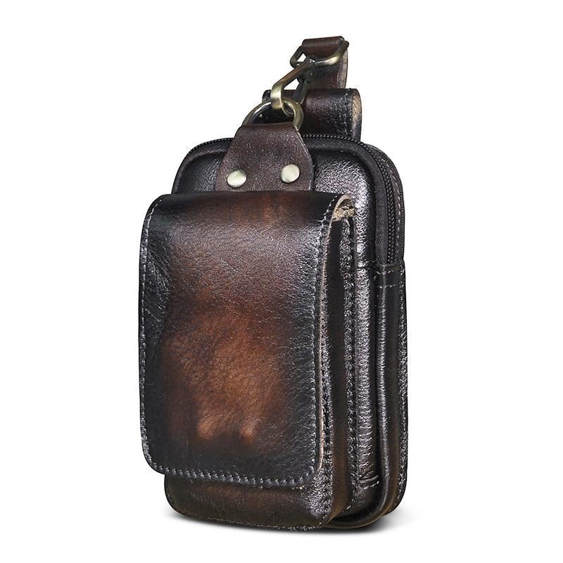 Sac banane en cuir premium pour homme avec sangle réglable pour un usage quotidien