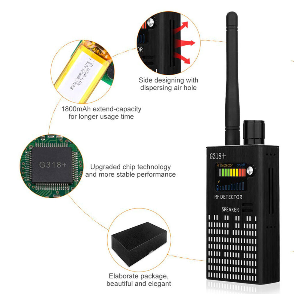 Détecteur portable de caméra cachée et GPS Privacy Shield pour usage personnel