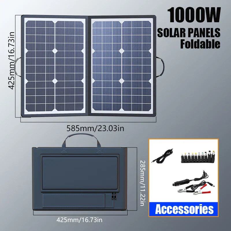 Pannello Solare Pieghevole ProCharge con MPPT e Ricarica USB-C per Energia da Esterno