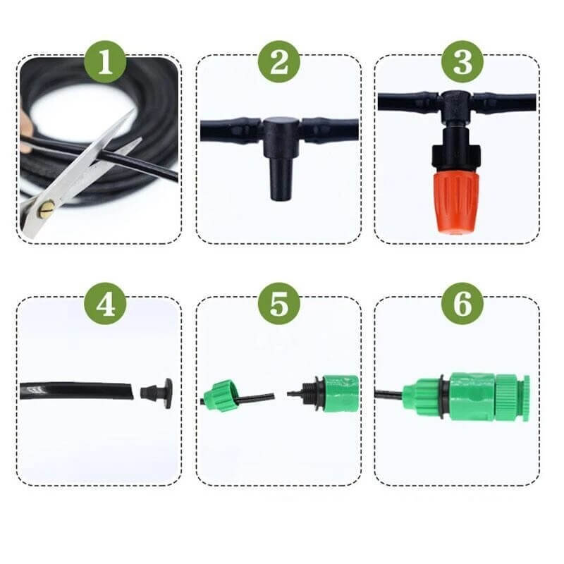 Pro Sprinkler Set Intelligentes Rasenbewässerungssystem mit maßgeschneiderten Düsen