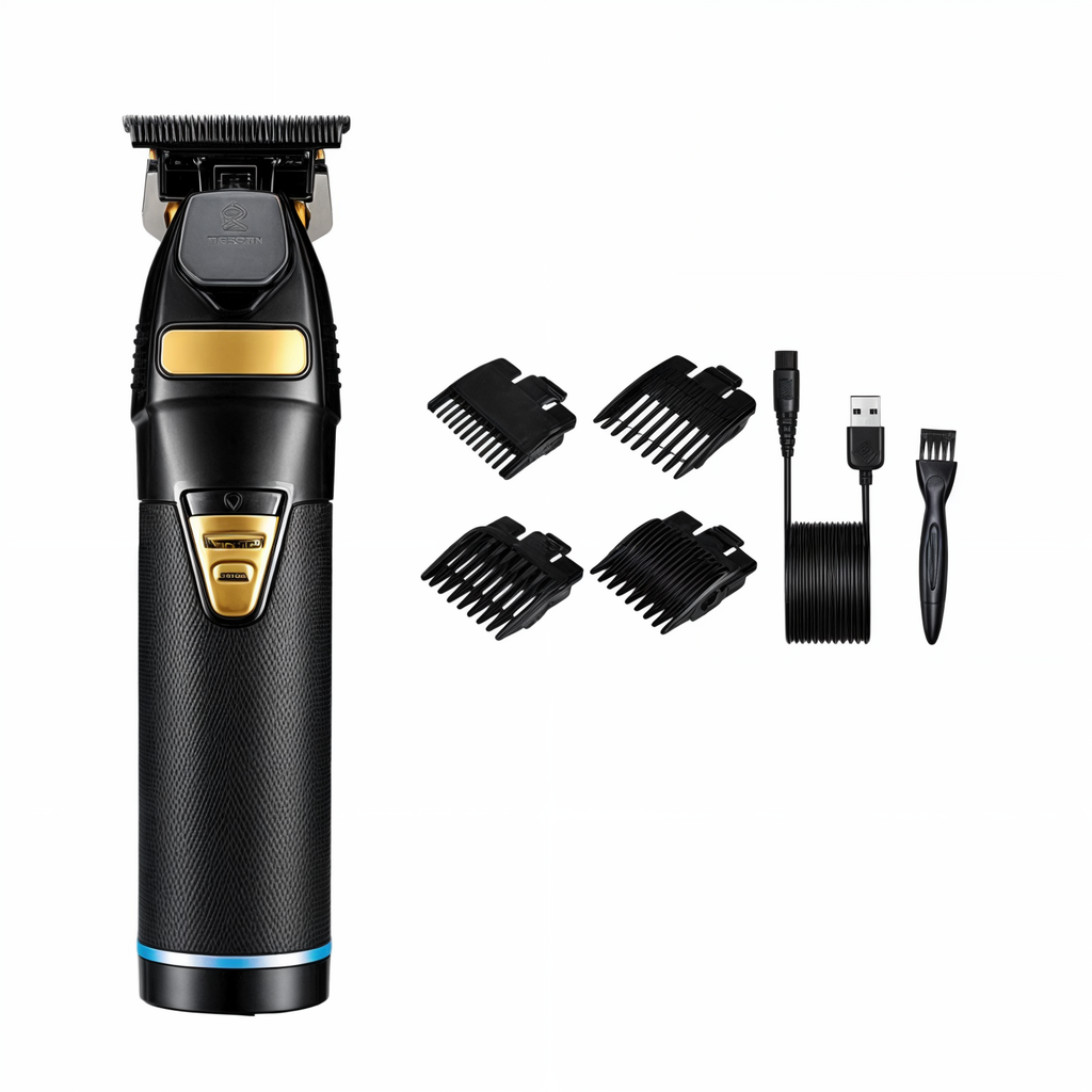 Professional Hair Clipper For Precise Home Grooming With Adjustable Guards