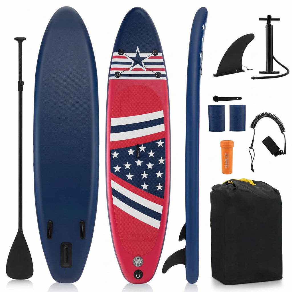 PuffoSUP aufblasbares Stand-Up-Paddle-Board mit einfacher Einrichtung und stabilem Fahrverhalten