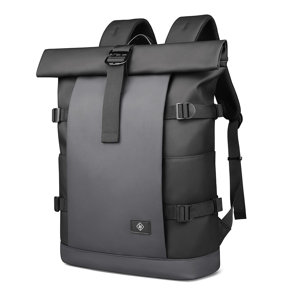 ROLLTRAIL Udvidelig Rolltop, 17-tommer Laptop Rygsæk med Vandtæt Design og Tyverisikring