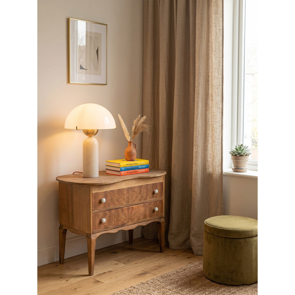 Orbis handgesneden stenen tafellamp | Ormexis