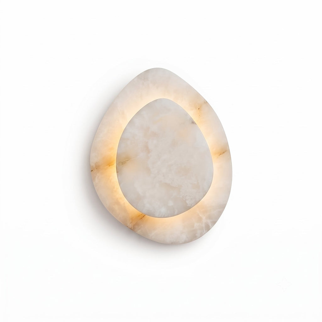 Tiered Petal Alabaster Wall Sconce | Ormexis
