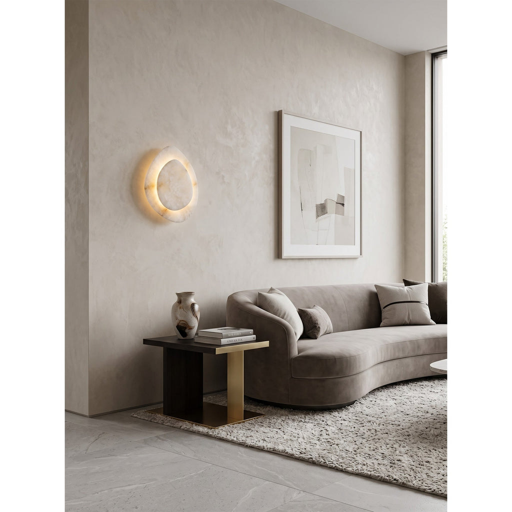 Tiered Petal Alabaster Wall Sconce | Ormexis