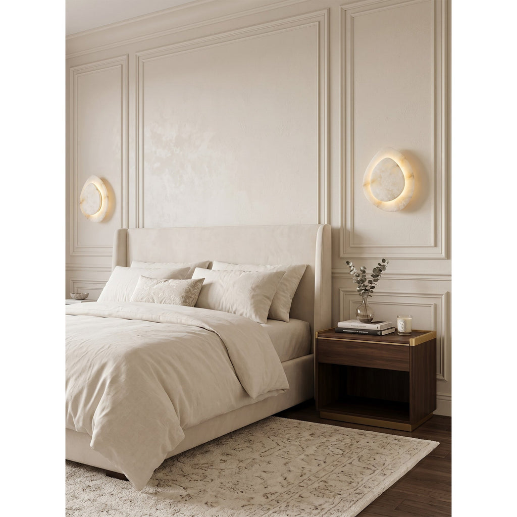 Tiered Petal Alabaster Wall Sconce | Ormexis