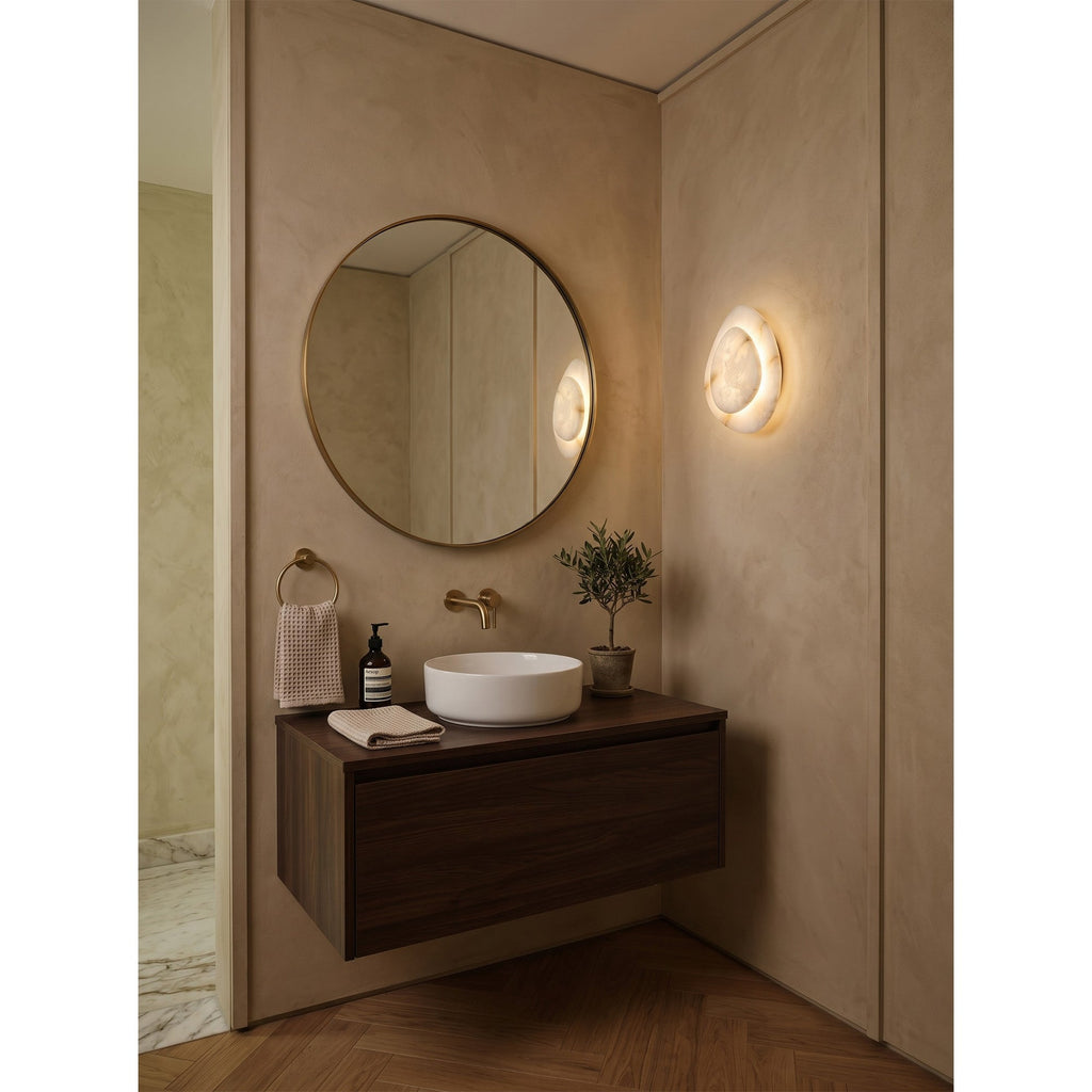 Tiered Petal Alabaster Wall Sconce | Ormexis