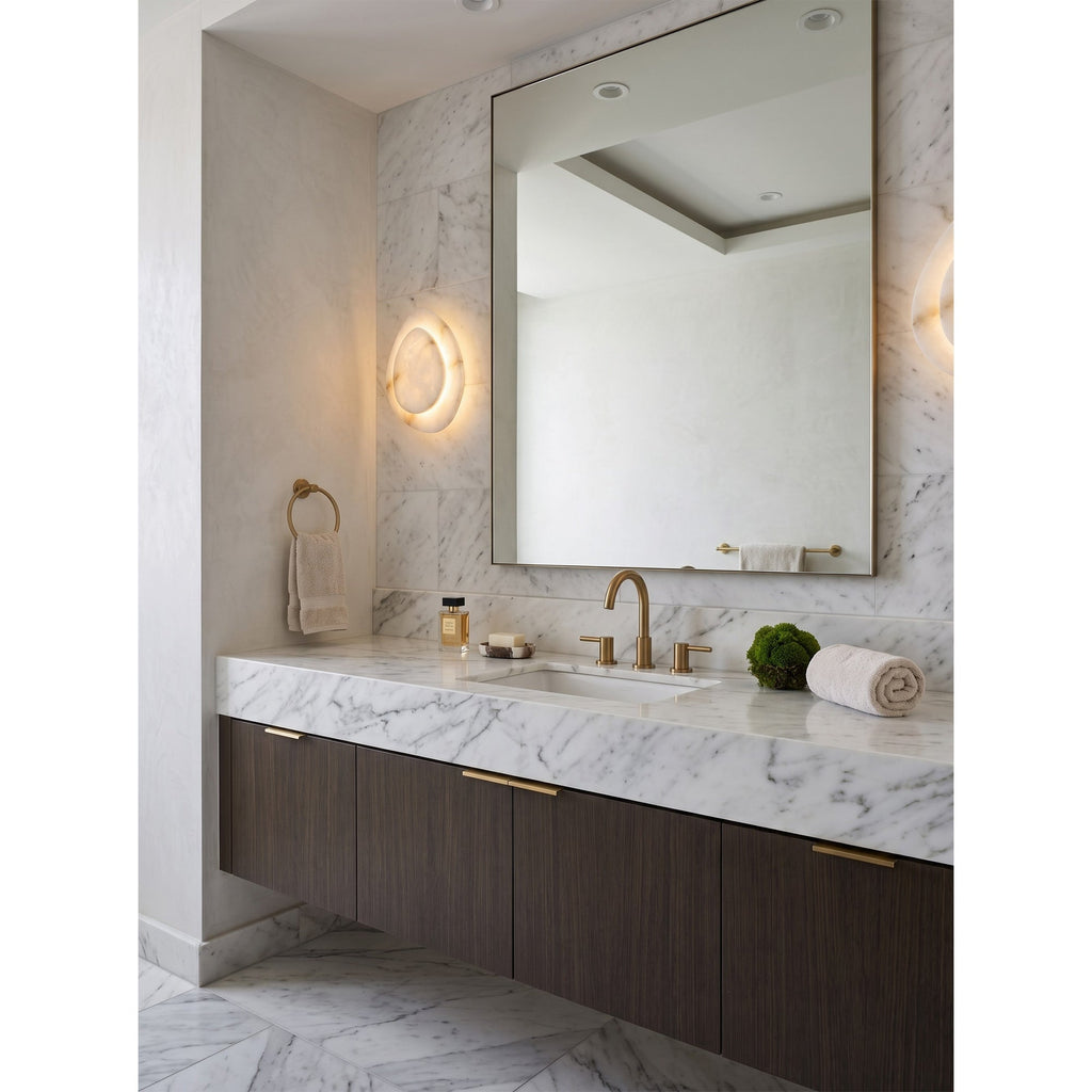 Tiered Petal Alabaster Wall Sconce | Ormexis