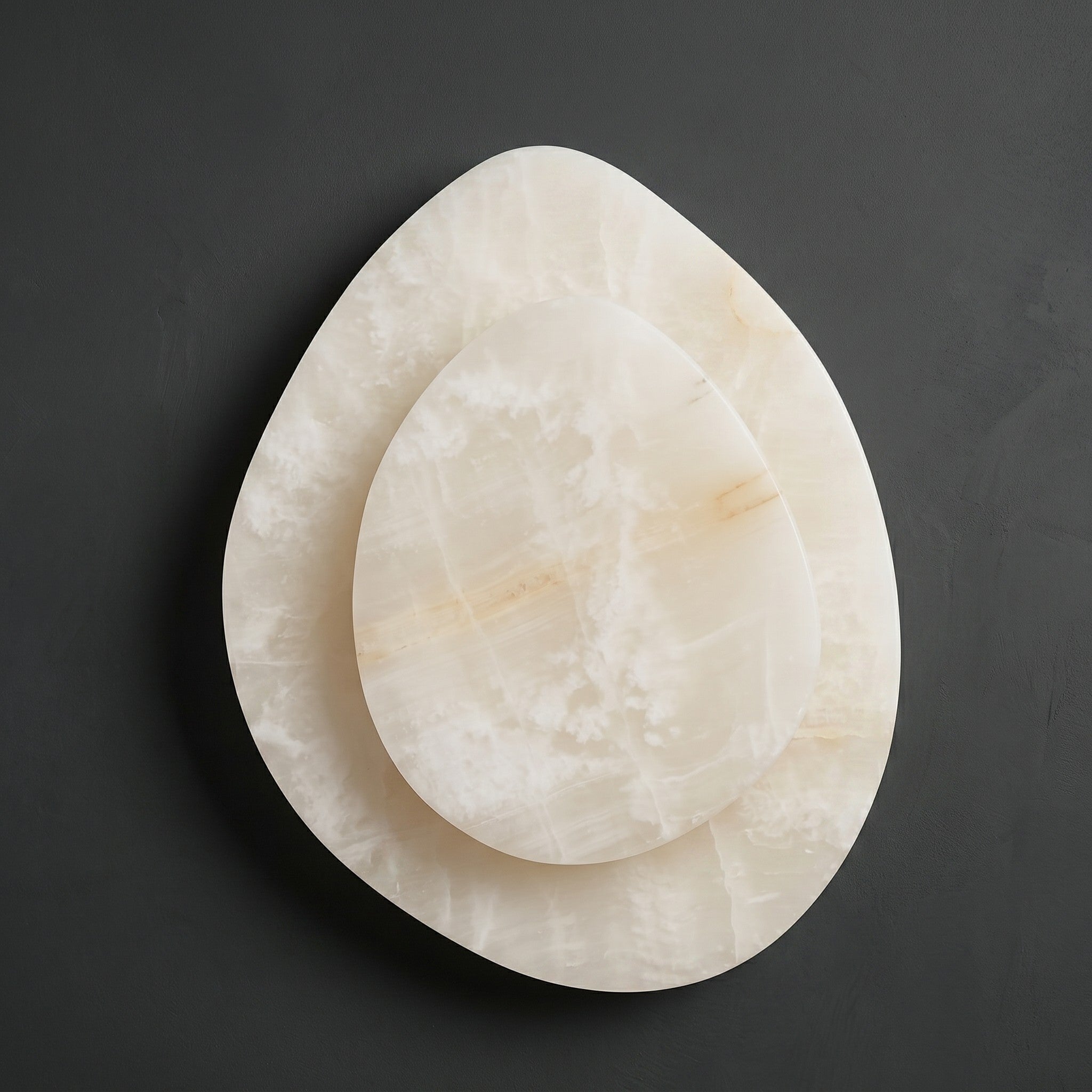 Tiered Petal Alabaster Wall Sconce | Ormexis