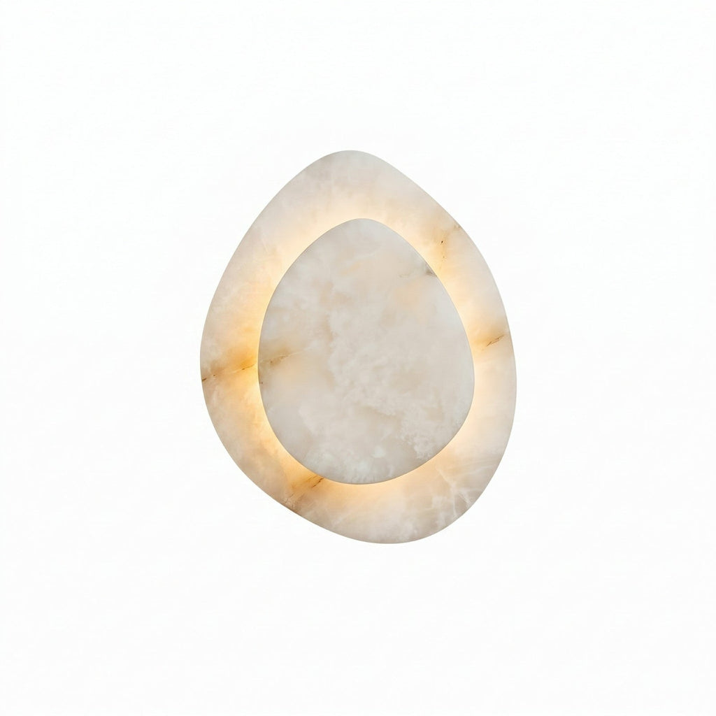 Tiered Petal Alabaster Wall Sconce | Ormexis