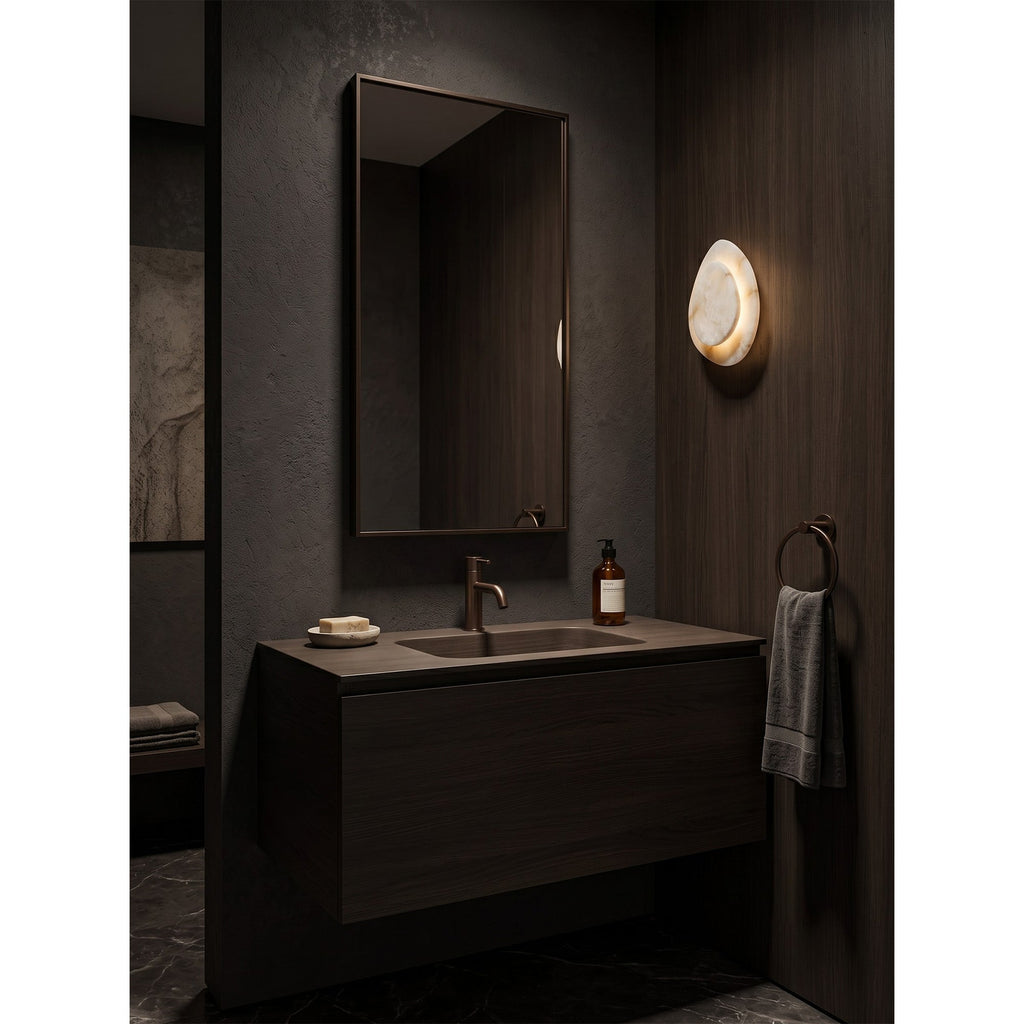 Tiered Petal Alabaster Wall Sconce | Ormexis