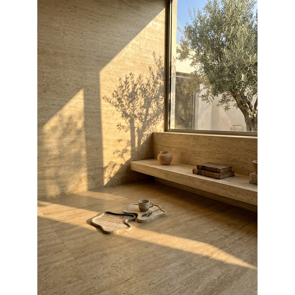 Wavy Edge Stone Catchall Tray | Ormexis