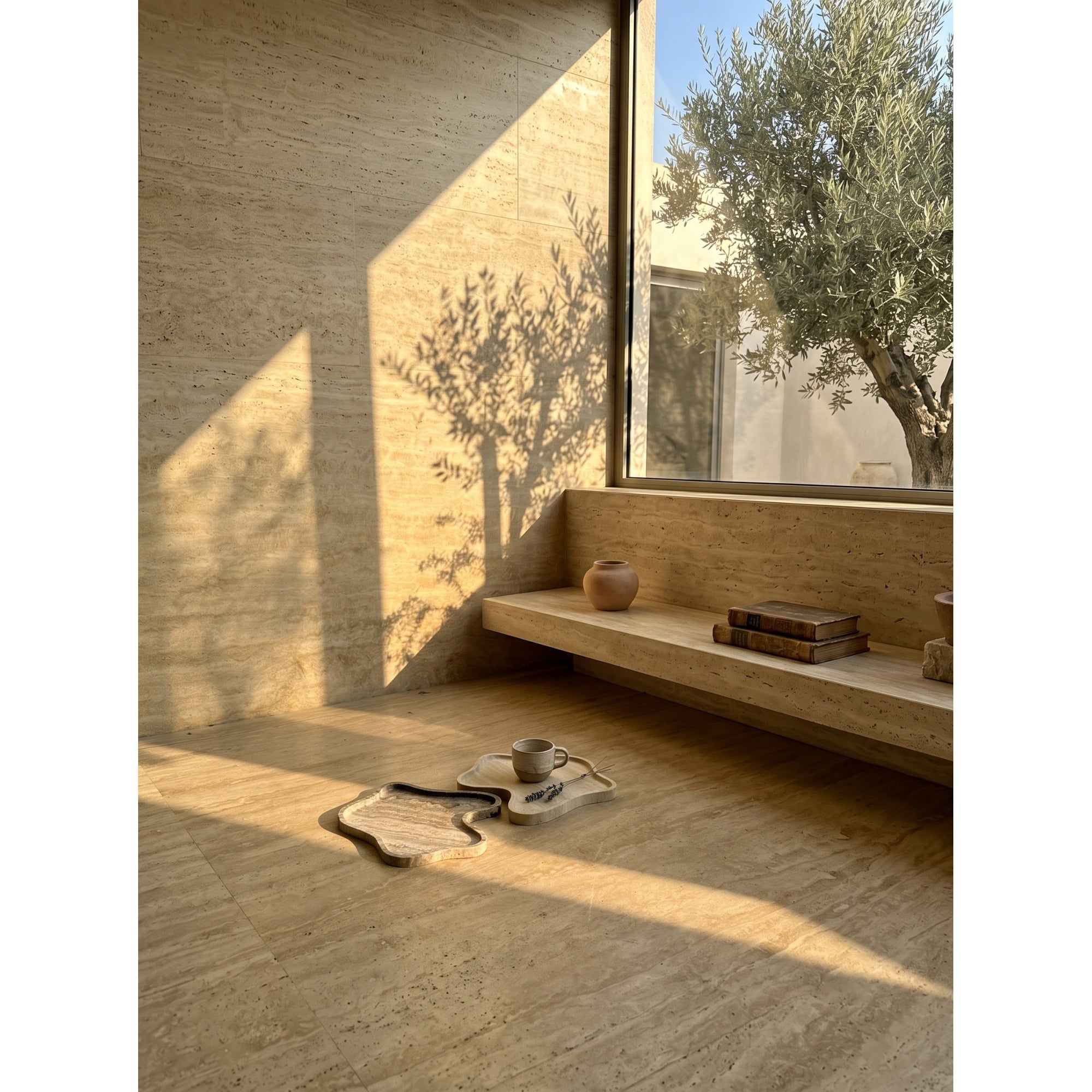 Wavy Edge Stone Catchall Tray | Ormexis