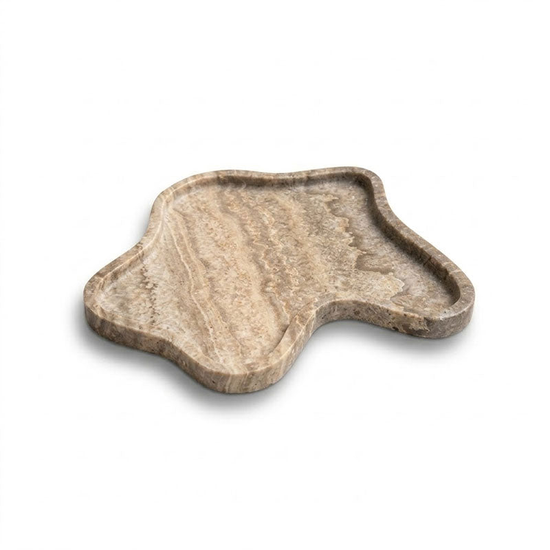 Wavy Edge Stone Catchall Tray | Ormexis