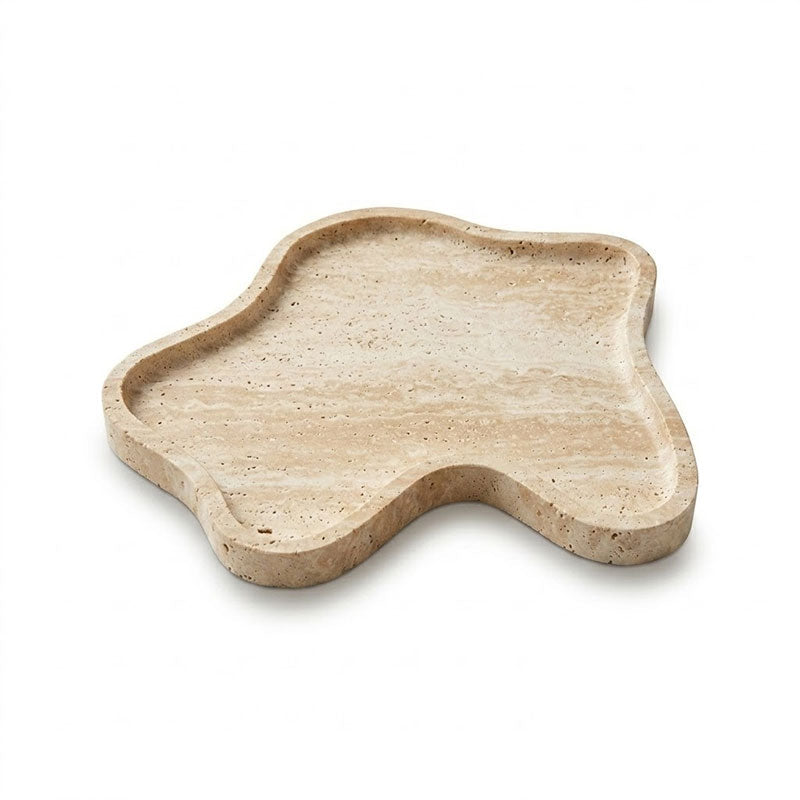 Wavy Edge Stone Catchall Tray | Ormexis